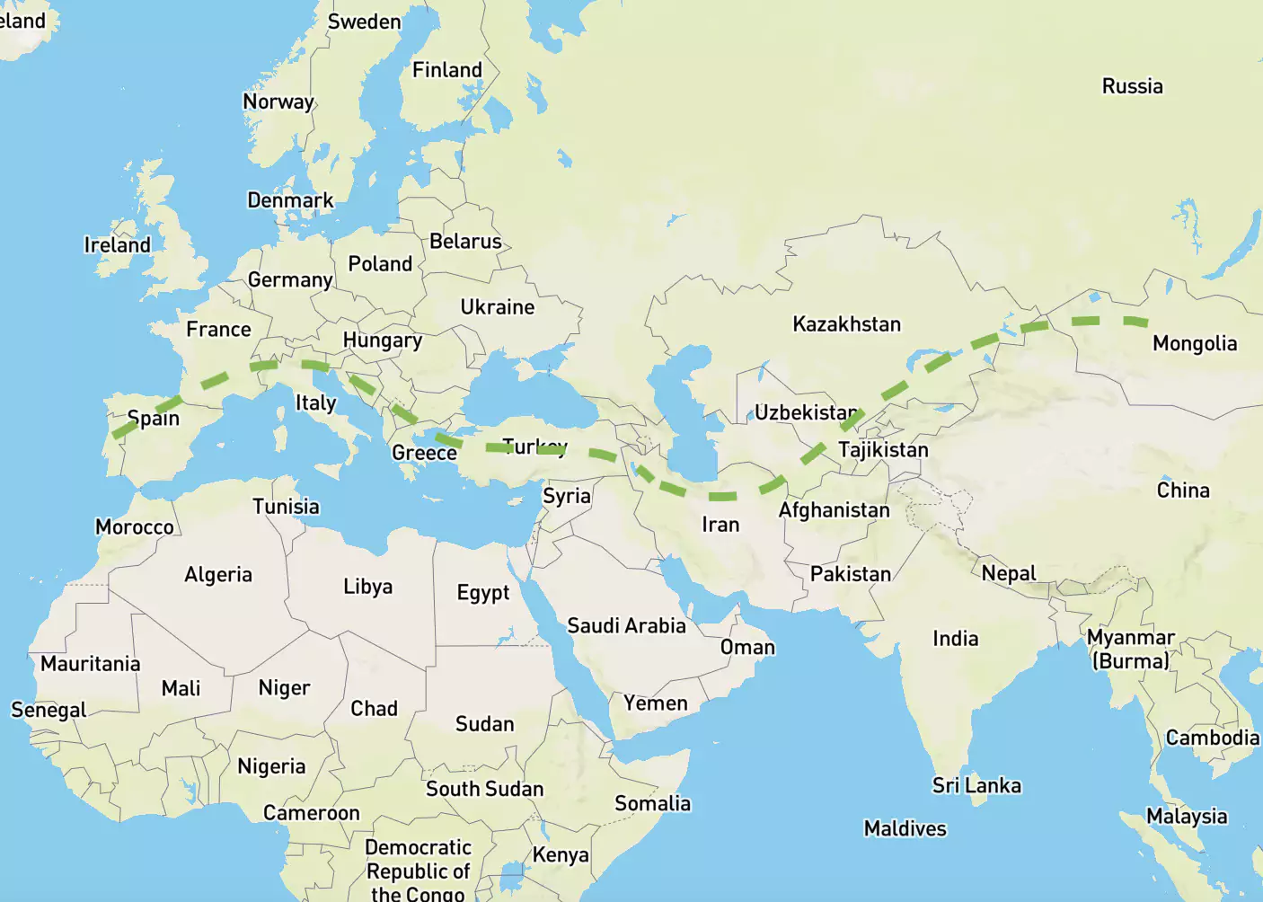 Longest Road Trips in the World You Could Drive - Europe to Ulaanbaatar 