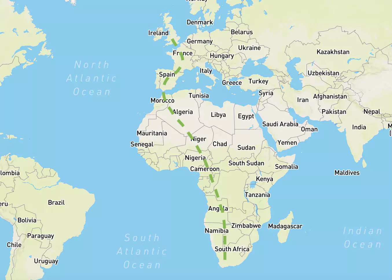 Longest Road Trips in the World You Could Drive - London to Cape Town